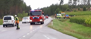 Trafikolycka på riksväg 23 norr om Vimmerby