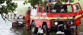 Brand på Hästön i sjön Ämmern