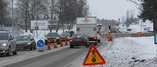 Vägarbete beräknas pågå hela året