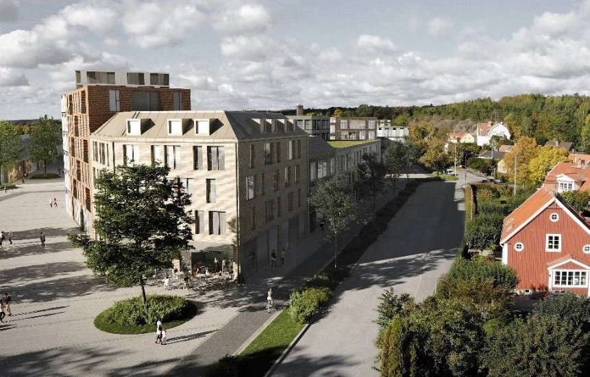 1 600 nya bostäder planeras i Nöthagen. Här syns utsikten norrut från Norra Bangårdsgatan.