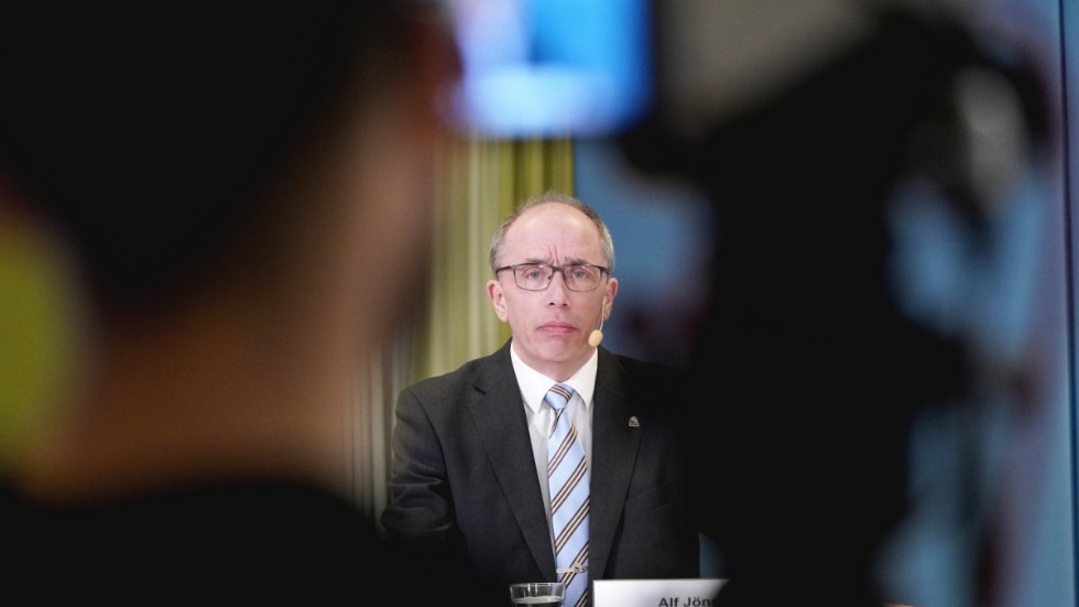 Alf Jönsson, regiondirektör, under med onsdagens presskonferens i Regionhuset i Dockan i Malmö med Region Skåne gällande det aktuella coronapandemiläget.