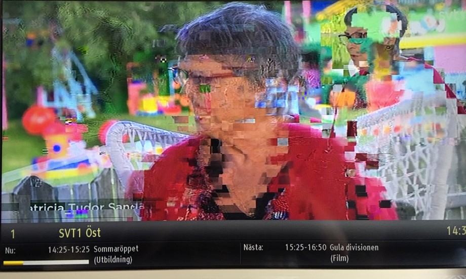 TV4 är helt omöjligt att få en på tv:n, enligt Björn Magnusson, och även SVT:s kanaler har störningar.