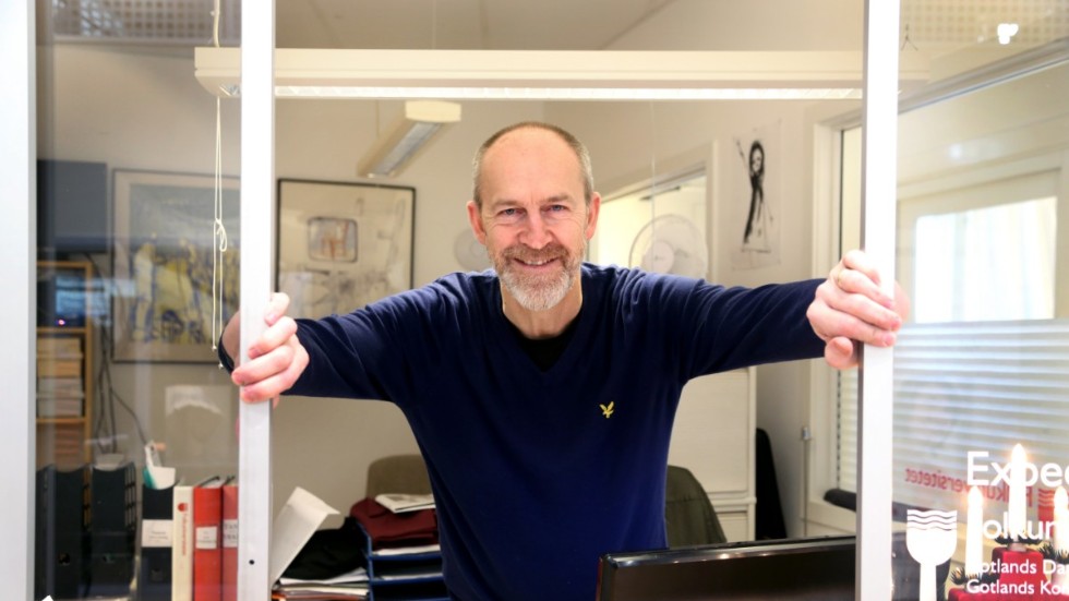 Platschefen för Folkuniversitetet på Gotland,Mats Ladebäck, kan summer en sommar med dubblerad uppdragsutbildning. Och nu öppnas lokalerna för studerande, efter lång tids distansundervisning.