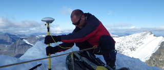 Glaciären på Kebnekaise smälter