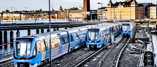 Inget stopp i tunnelbanan i Stockholm