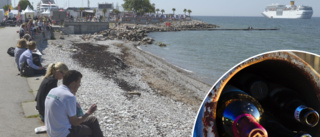 Hårt nedskräpade strandpromenaden kan få glasinsamling