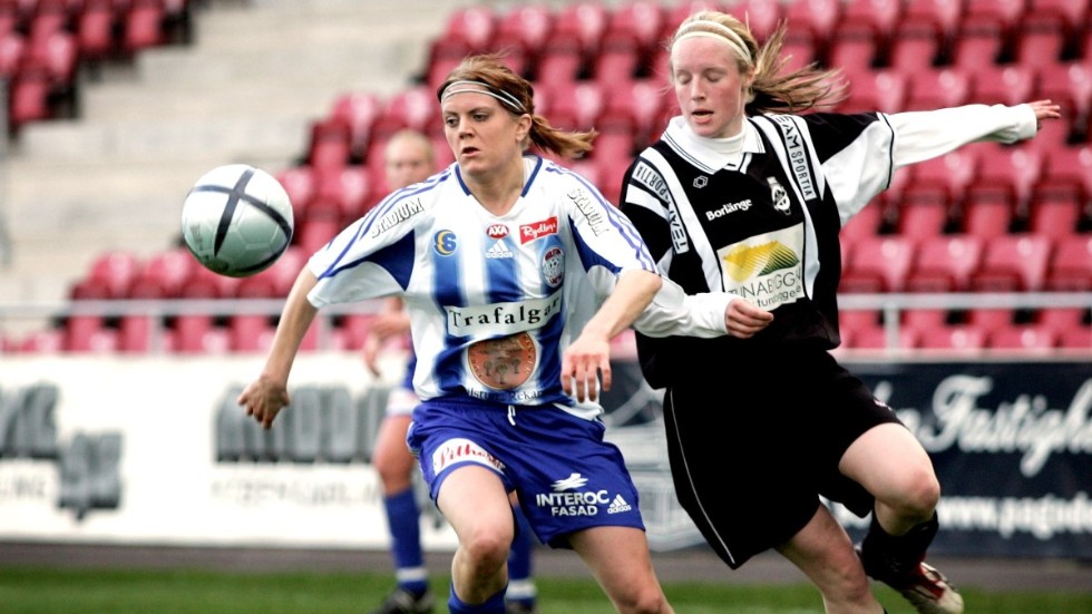 Ida-Linn Mats (till vänster) är en av de gamla stjärnorna som ska vara med i United Allstars som möter klubbens F19-lag på Tunavallen.