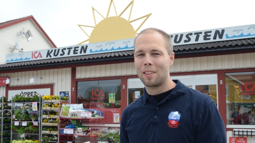 Mattias Hultman driver Ica nära Kusten i Loftahammar.