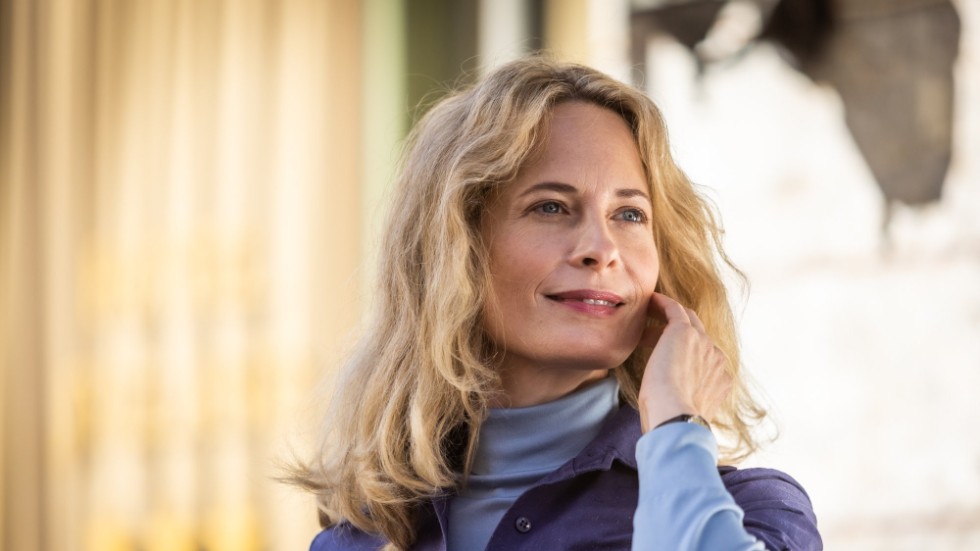 Maria Bonnevie spelar mamma i en serie om ett norskt porrimperium. Pressbild.
