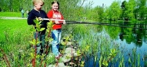 Fiskelycka - så in i vassen