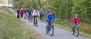 Ortsbor vill ha belyst cykelbana till stan