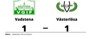 Vadstena och Västerlösa delade på poängen