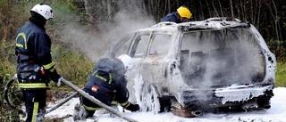 Räddade livet på förare i bilbrand