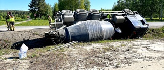 Accident on Anderstorpsleden - truck driver in hospital