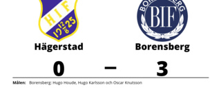 Hägerstad förlorade mot Borensberg