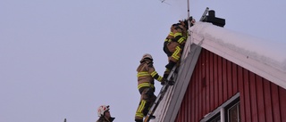 Larm om brand i villa i Norsjö