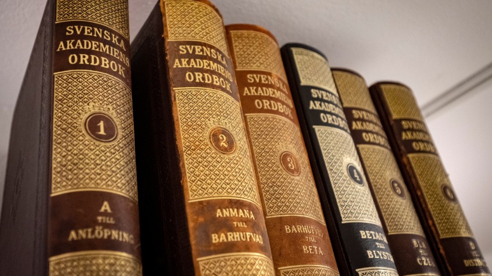 Nu är samtliga band av Svenska Akademiens ordbok (SAOB) klara. Arkivbild.