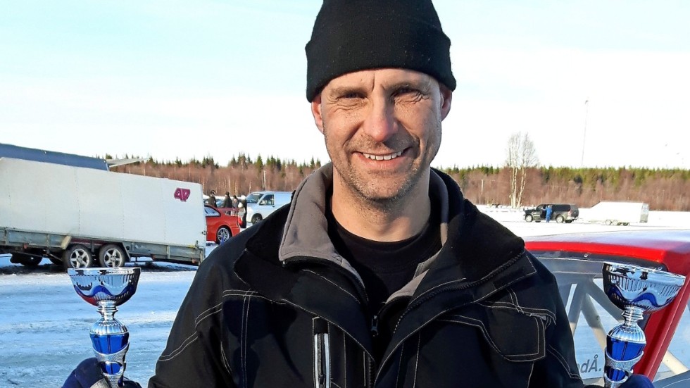 NÖJD. Det var Martin Åberg från Arjeplog efter två pallplatser.