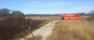 Mindre gräsbrand vid Galgberget