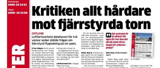 Flygledare: Olämpligt att styra från fastlandet