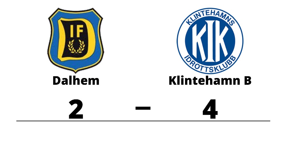 Dalhem IF B förlorade mot Klintehamns IK B