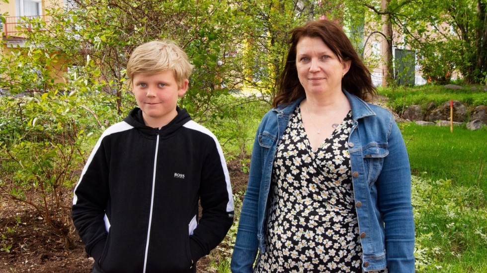 Hugo Palo och Theresa Palo är inte så ofta i centralorten men denna dag förde ett tandläkarbesök dem dit. 