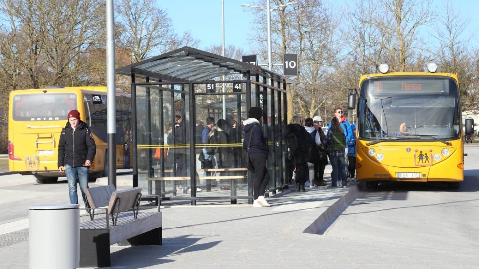 Polisen larmades under eftermiddagen om ett bråk vid busstationen i Visby.