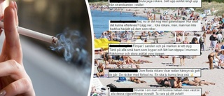 Många reaktioner om rökförbud på stranden