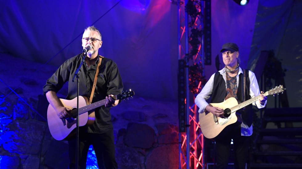 Jack Vreeswijk och Love Tholin på Visfestivalen 2019.