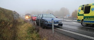 Långa köer efter trafikolycka