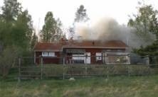 Brand i villa i Kolmården