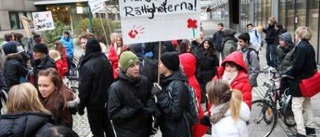 Elever protesterade till stöd för Hunny