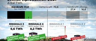 Högt elpris pressas uppåt av Ringhalsstopp