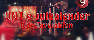 Lucka 9 i UNT:s julkalender Bokstavsjakten