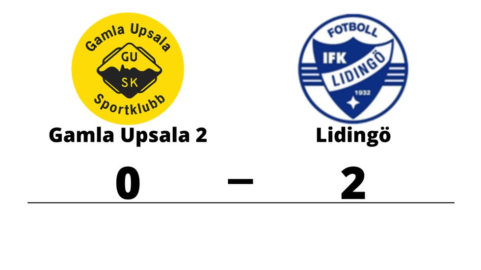 Gamla Upsala 2 förlorade mot Lidingö
