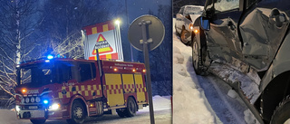 Två till sjukhus efter trafikolycka i Skellefteå