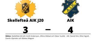 AIK bröt tunga sviten mot Skellefteå AIK J20