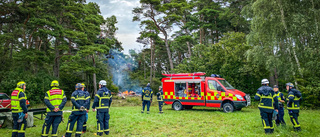 Bod brann ner på Sudret – fortfarande under bevakning