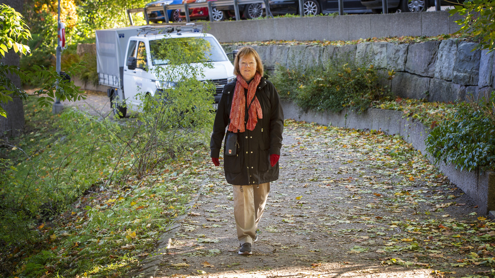 Agneta Kellerman är inte speciellt orolig, men kommer att undvika promenader vid ån i framtiden.