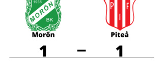 Oavgjort för Morön hemma mot Piteå
