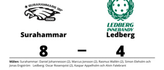 Tredje perioden avgörande när Ledberg föll mot Surahammar