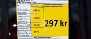 Ett taxikrig rasar på ön