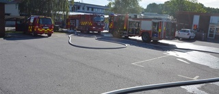 Storbrand i centrala Västervik