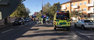 En till sjukhus efter trafikolycka