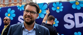 Laddat torgmöte med Jimmie Åkesson