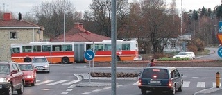 Felskyltat i rondellen