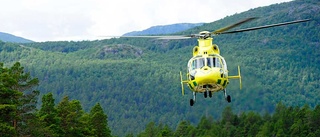 Instängd fick hämtas med helikopter