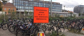 Cykelparkering vid resecentrum stängs av