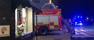 Brand i centrala Uppsala