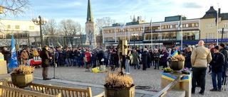 Motalaborna manifesterade mot kriget i Ukraina: "Det känns väldigt obehagligt. Helt förskräckligt"